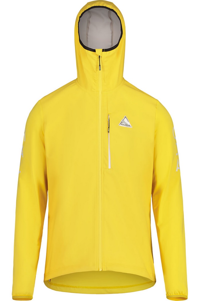 Maloja Hybridjacke BeifussM Alpine Glide&Ride (atmungsaktiv, elastisch) gelb Herren
