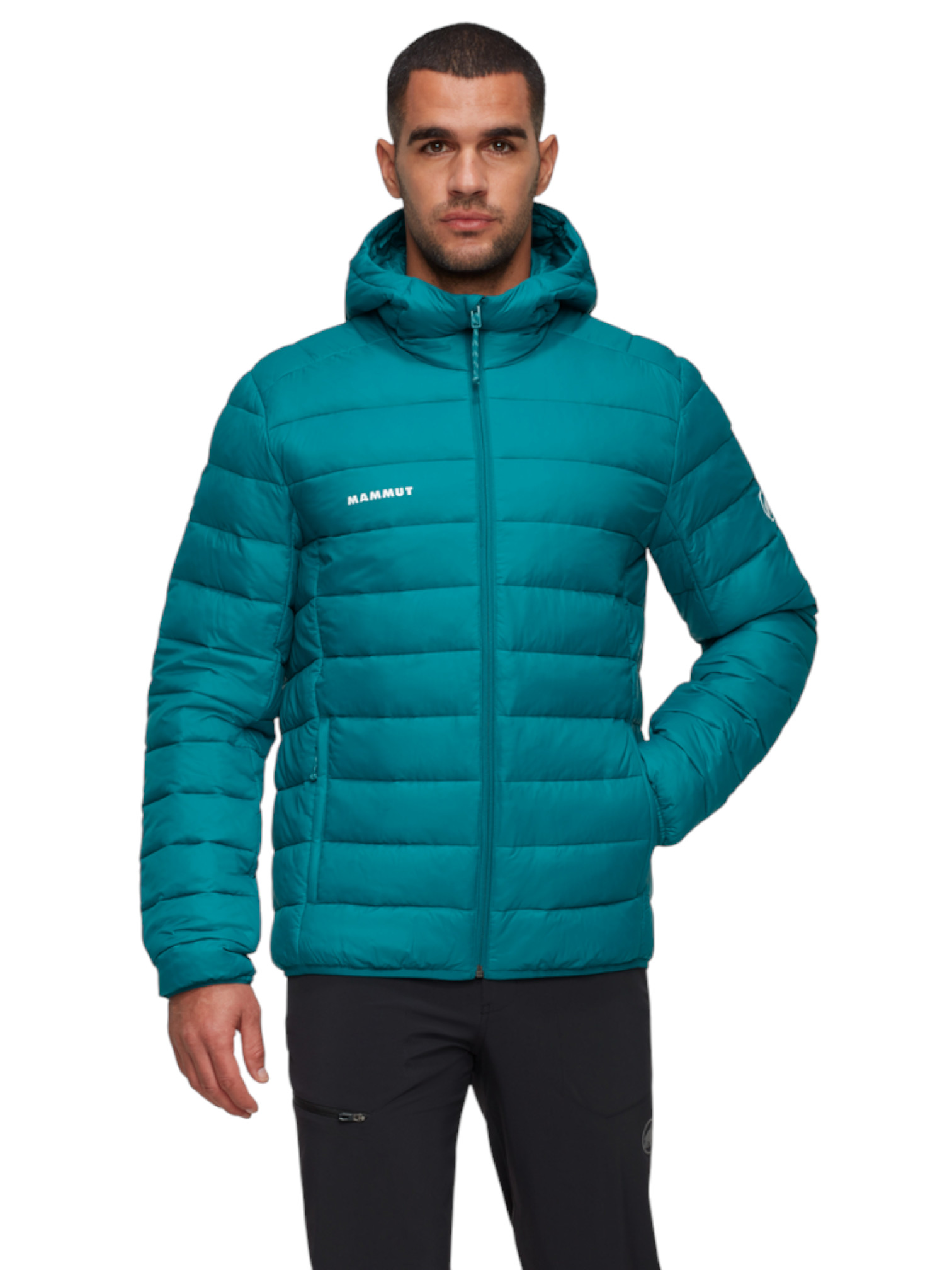 Mammut Isolations-Winterjacke Crag Insulated Hooded (warm, leicht) tealblau Herren, Größe: XL