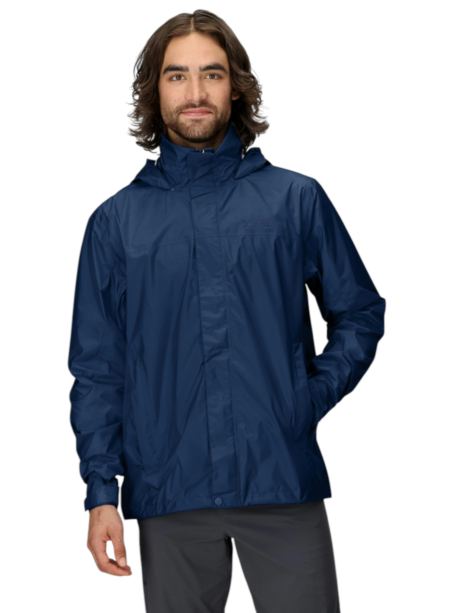 Marmot Wanderjacke-/Regenjacke PreCip Eco (wasserdicht, atmungsaktiv, PFC-frei) 2025 navyblau Herren, Größe: L