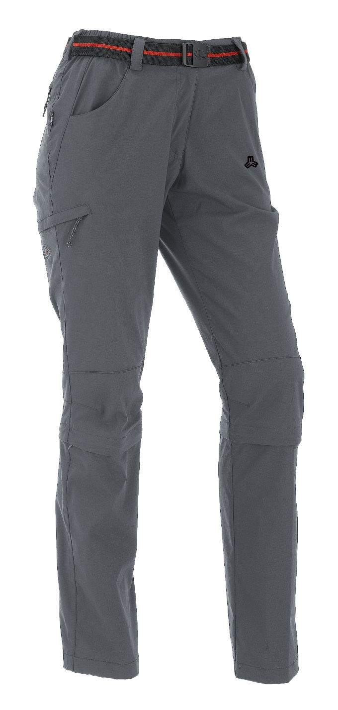 Maul Wandhose Trail Zipp Off (funktionelle Zip-Hose) lang hellgrau Damen, Größe: 42