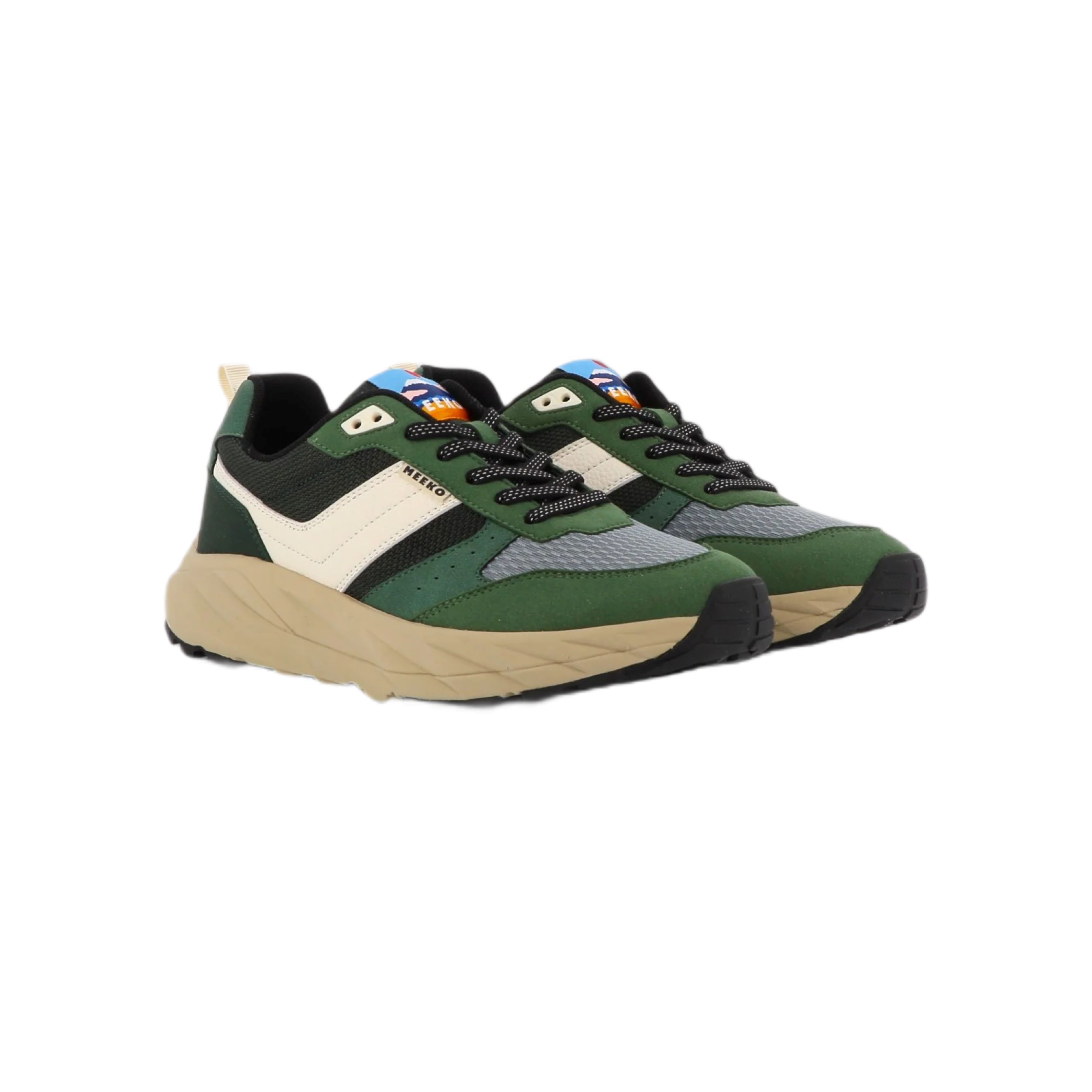 Meeko Sneaker Pongo Green - dunkelgrün/bunt, Größe: 45 Image
