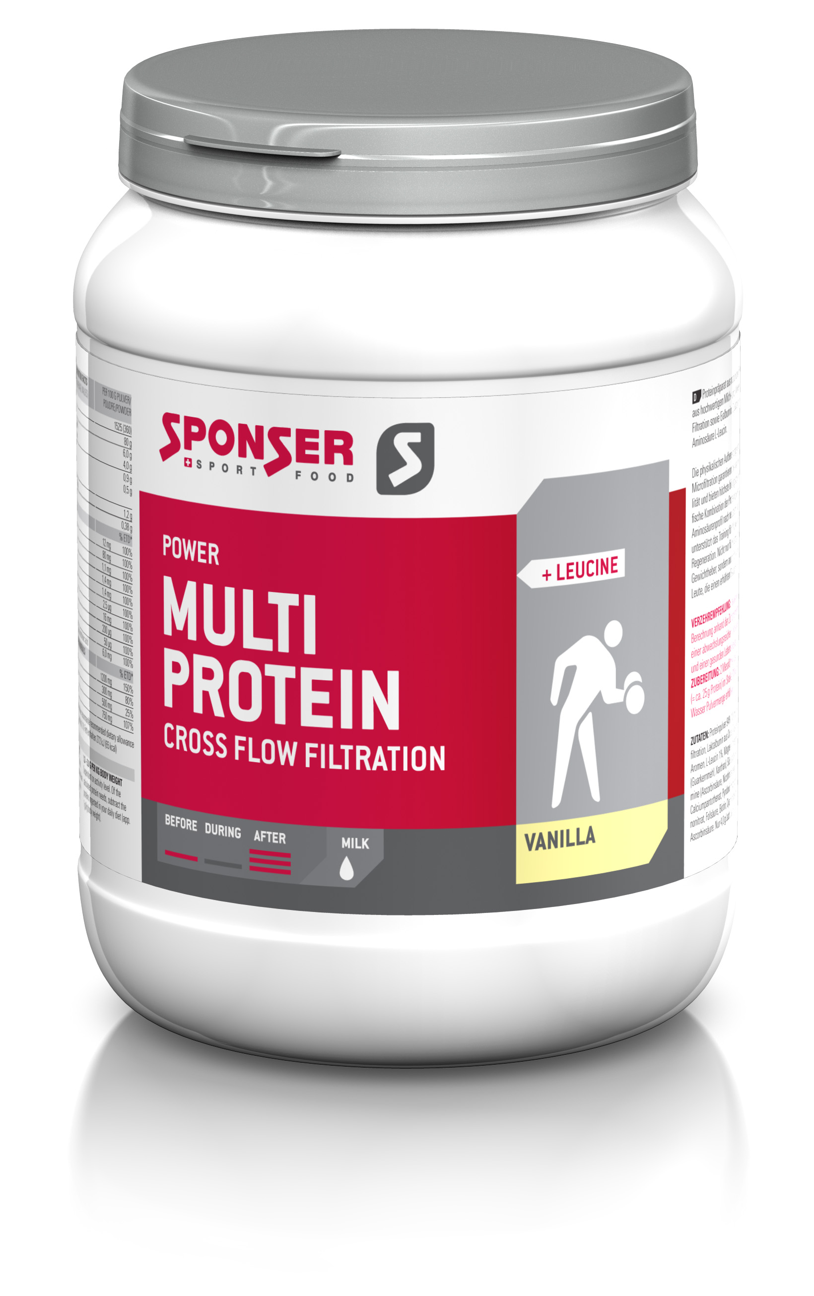 Sponser Power Multi Protein CFF (Mehrkomponenten Eiweiss) Vanille 425g Dose