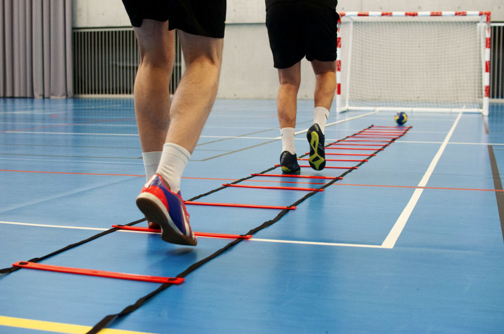 Powershot Koordinationsleiter (für Koordinationstraining) inkl. Tasche 8m rot