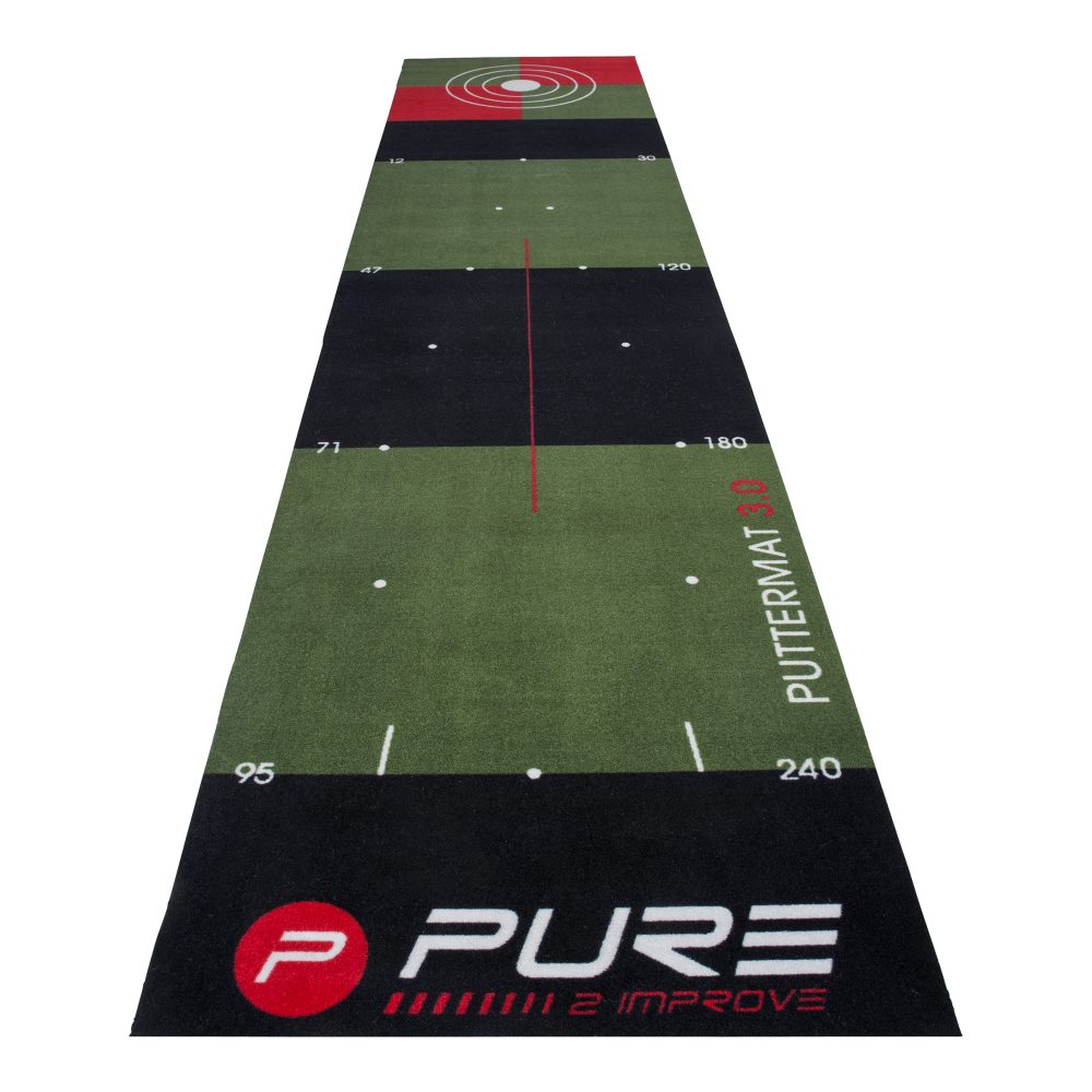 Pure2Improve Golf-Puttingmatte 3.0 grün/schwarz 65x300cm