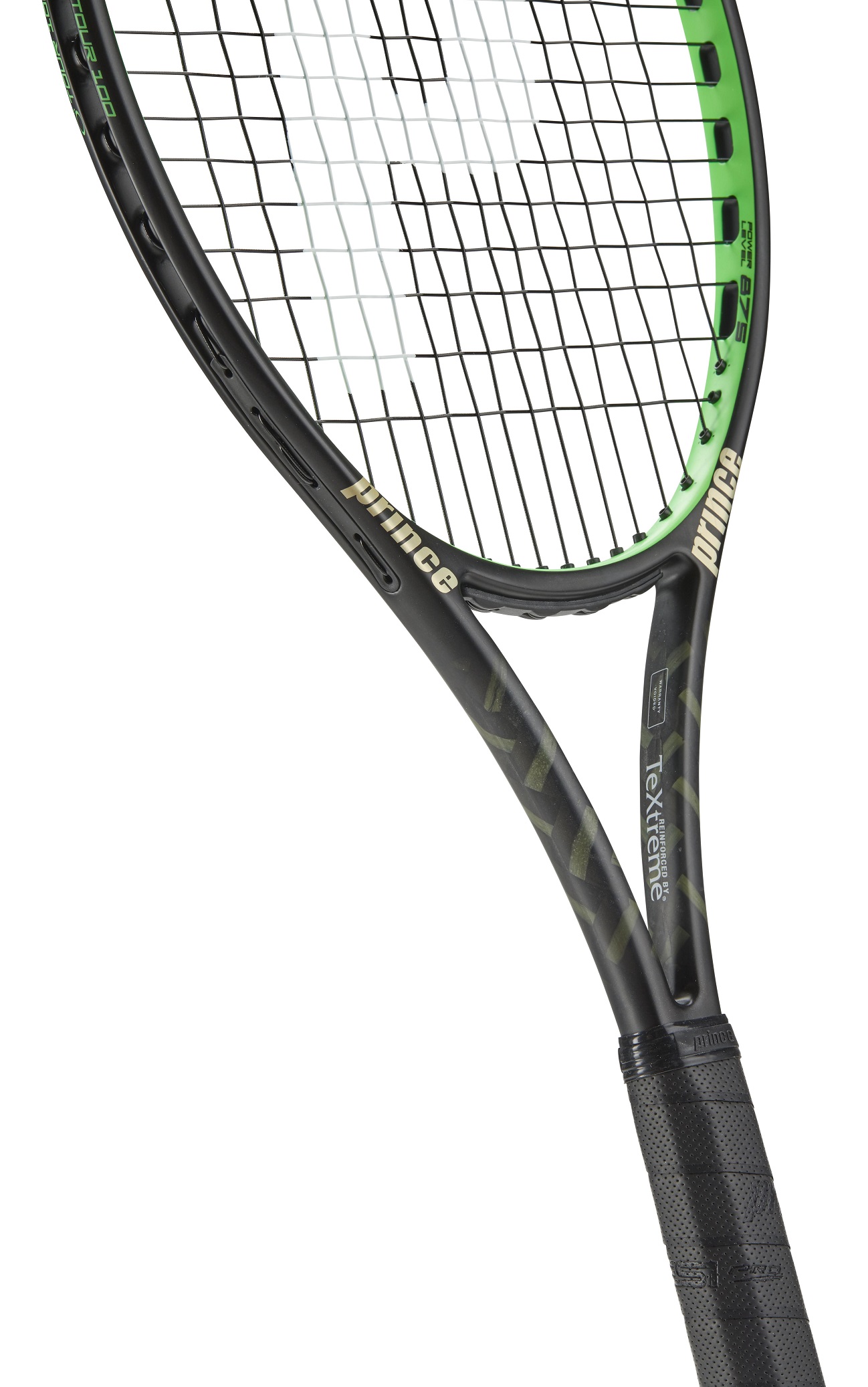 Tennisschläger mit Power Spin Komfort AKTION: PRINCE TXT Warrior 107T gelb 
