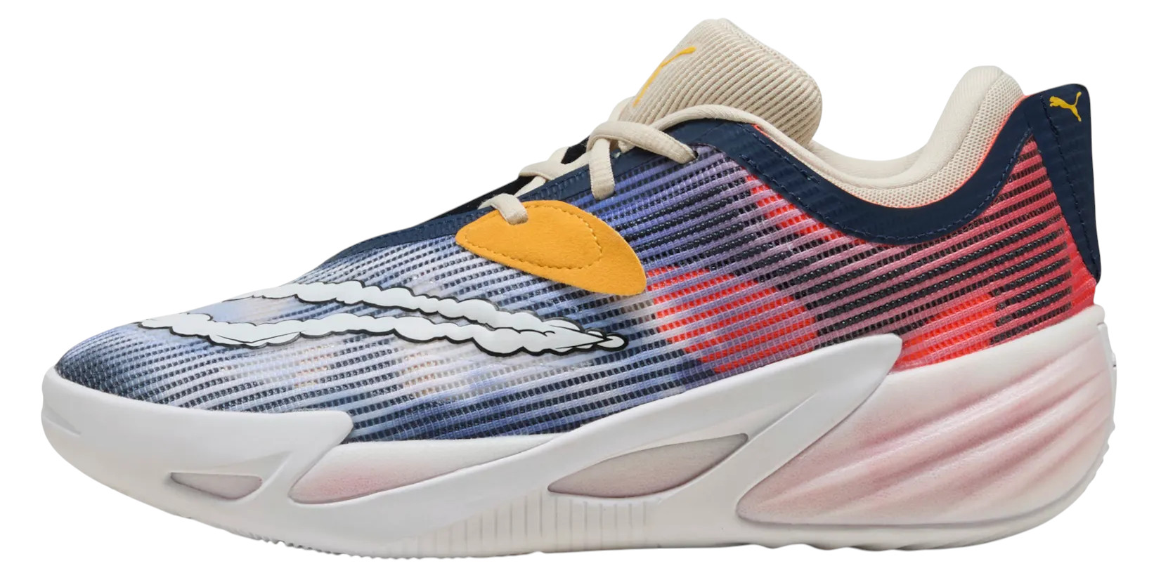 Puma Hallen-Indoorschuhe All-Pro Nitro 2 Hooptopia (Basketball) blau/bunt Herren, Größe Euro (US): 42,5 (9,5)