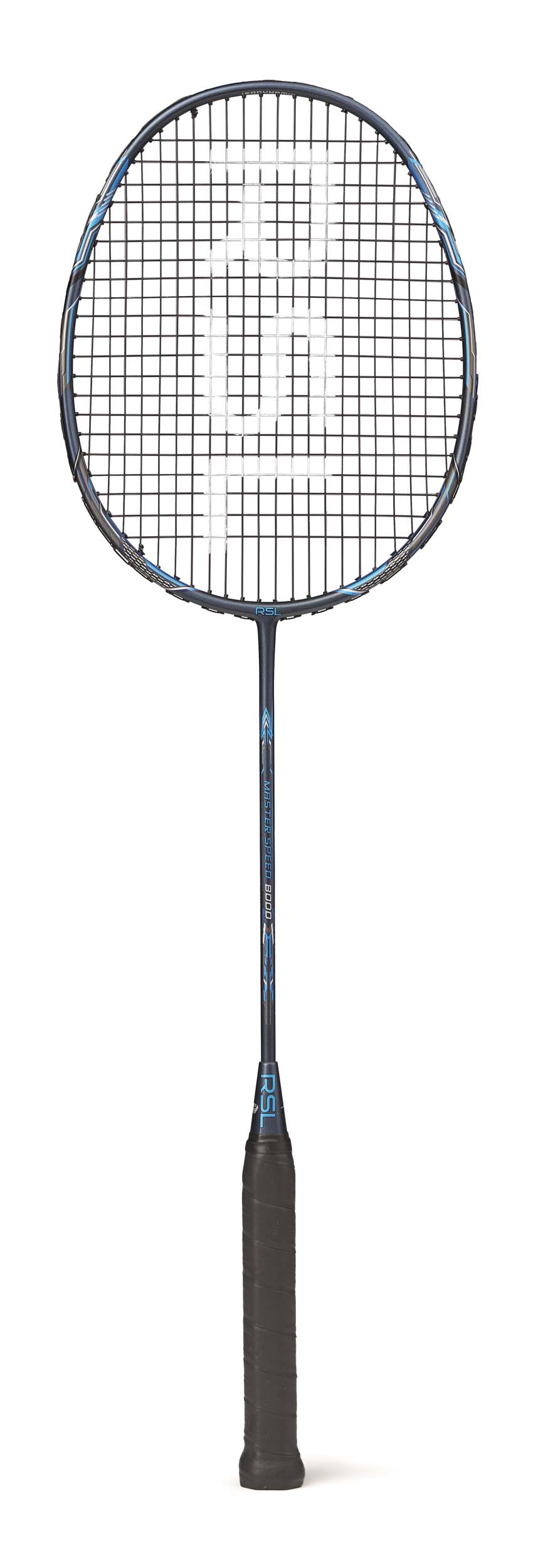 RSL Badmintonschläger Master Speed 8000 (85-89g, ausgewogen, steif) blau - besaitet -, Gewichtsklasse: 3U/G5