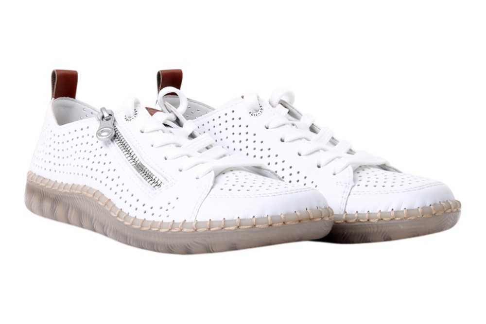 Rieker Sneaker N2405-80 (Glattleder) weiss Damen, Größe Euro (US): 38 (7) Image
