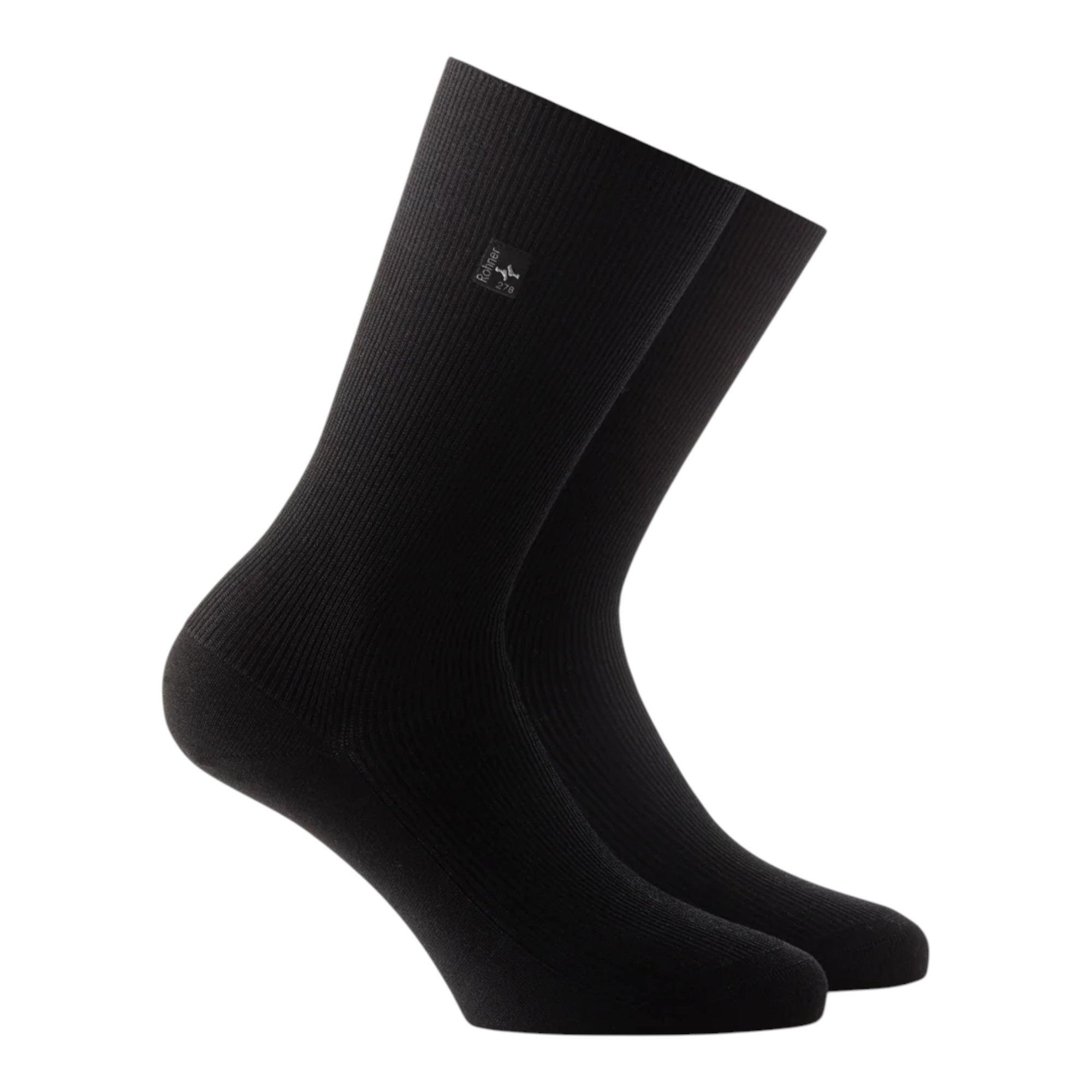 Rohner Businesssocke Crew Platin schwarz Herren - 1 Paar