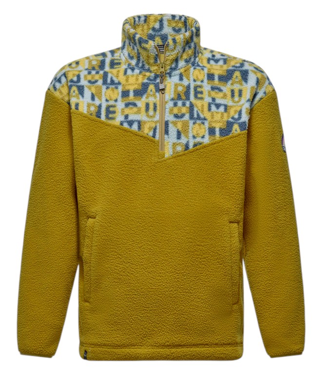 Salewa Fleecejacke Eagle Anniversary Half Zip (warm, weiches Material) olive/goldgelb Herren, Größe: M