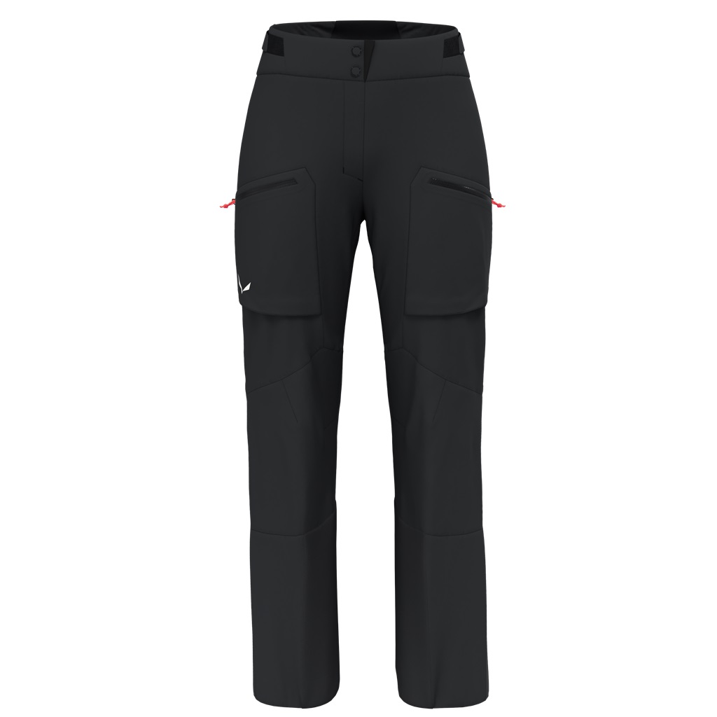 Salewa Softshell-Skihose Sella 3-Lagen Powertex (Hardshellhose, wasserdicht, winddicht) schwarz Damen, Größe: 40/34
