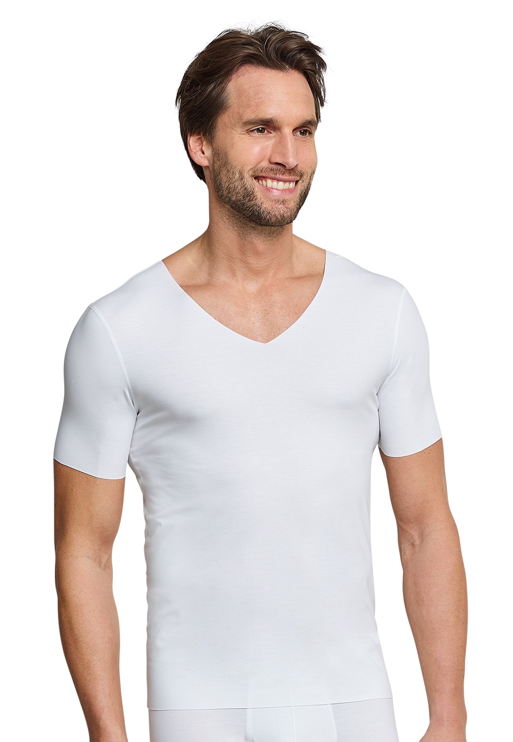 Schiesser organic katoen 95-5 heren t-shirts v-hals 173982