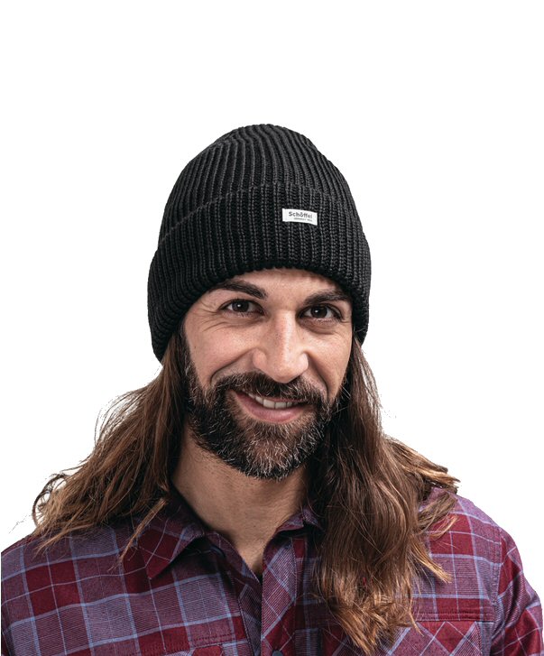 Schöffel Strickmütze Oxley Knitted Hat (Rippenstruktur, Umschlag) schwarz - 1 Stück, Größe: OneSize Image