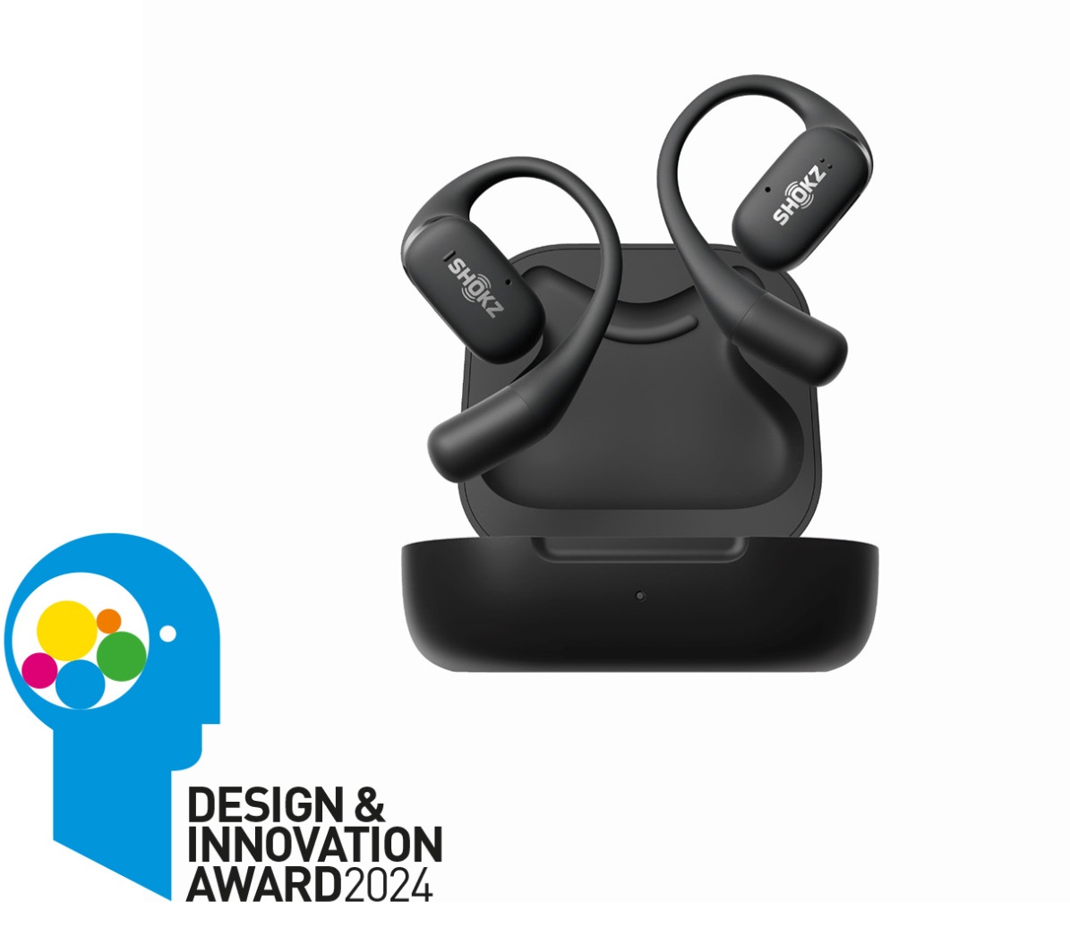 Shokz Kopfhörer OpenFit (P54-Wasserbeständigkeit, 7 Stunden Wiedergabezeit) schwarz