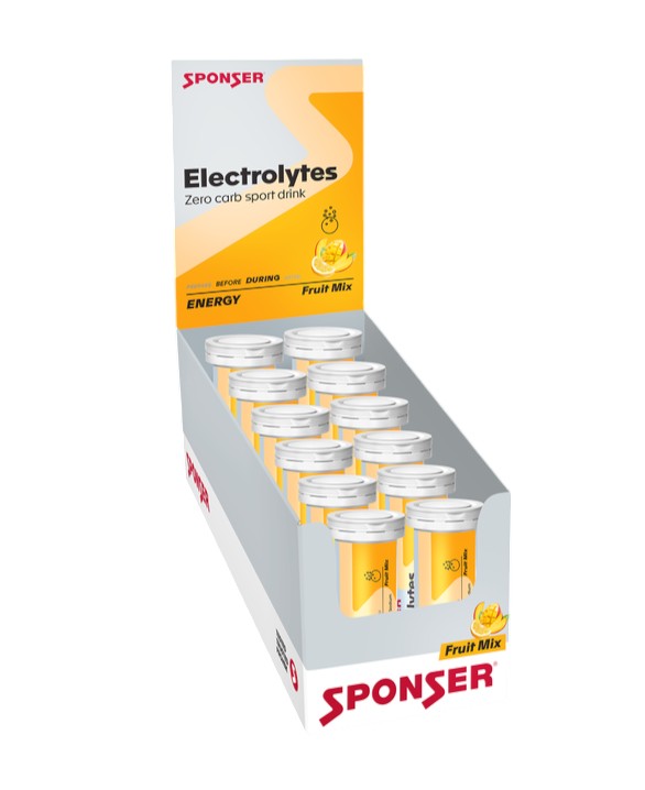 Sponser Electrolytes Fruit Mix (Zero-Carb Sportgetränk mit Elektrolyten) 12x10 Tabs Box