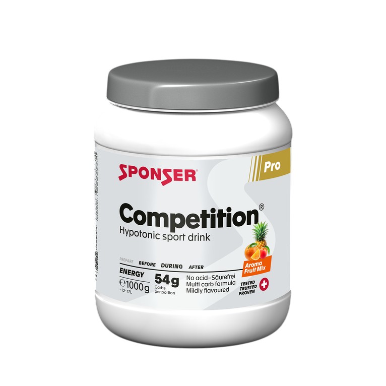Sponser Sportgetränk Energy Competition (säurefrei, hypotonisch) Frucht-Mix 1000g Dose
