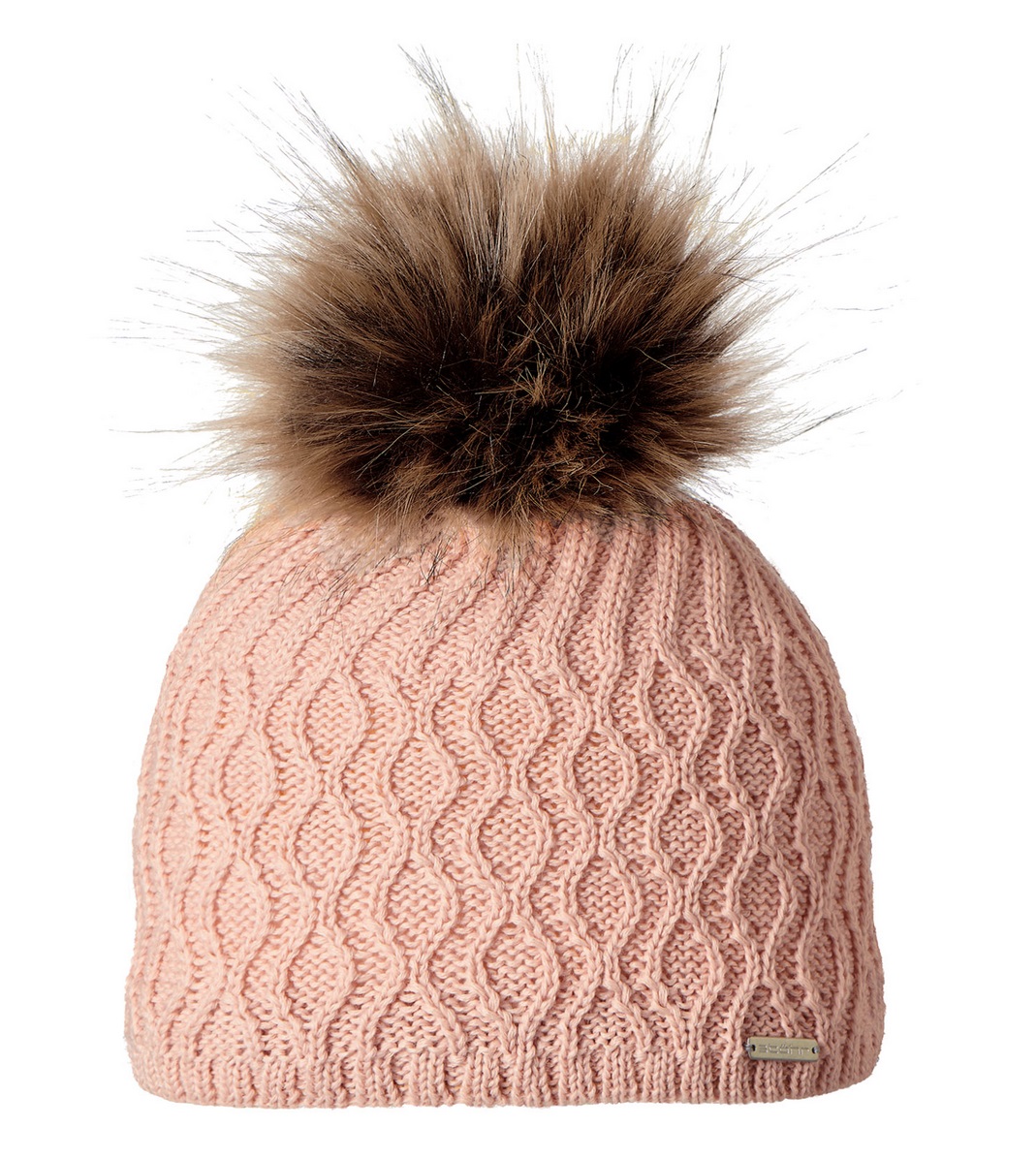 Stöhr Wintermütze (Pompon) Elsa lachsrot Damen 1er