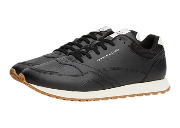 Tommy Jeans Tommy Hilfiger Sneaker New Runner Eva LTH ESS - schwarz/weiss Herren
