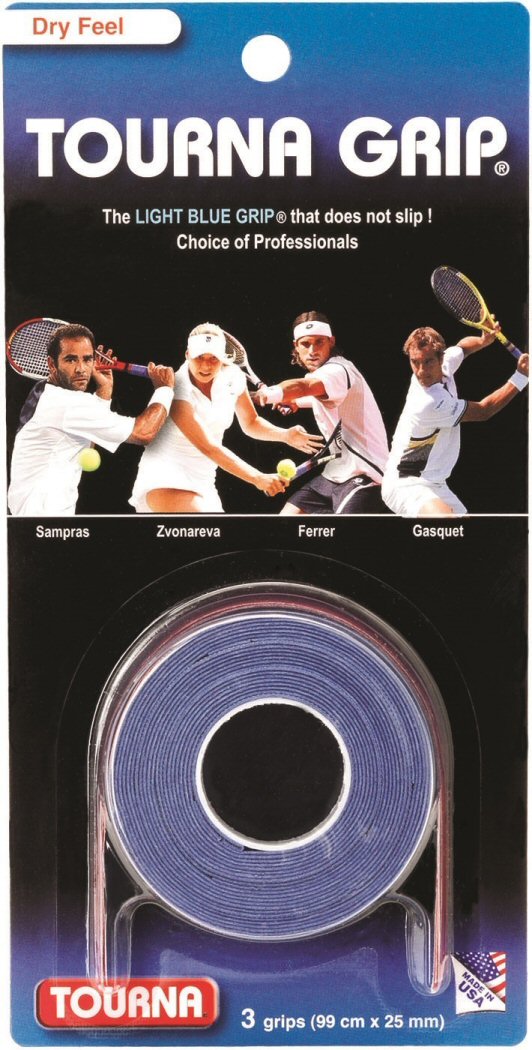 Tourna Overgrip Grip Standard (trocken) blau 3er Image