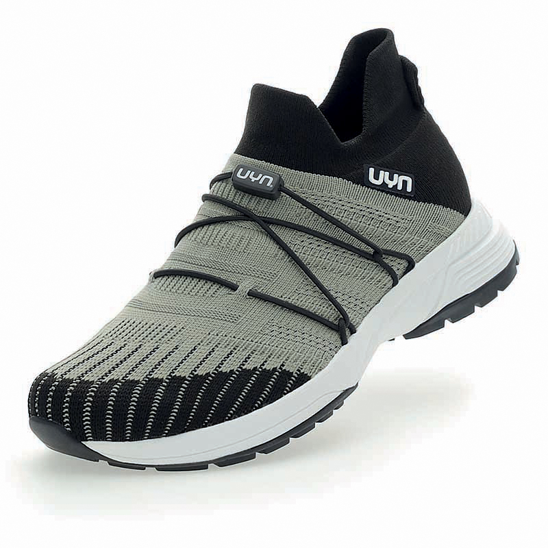 UYN Zapatillas Deportivas Free Flow Tune XC Iron Sole Para Hombre, Hierro De Plata, 30 Cm
