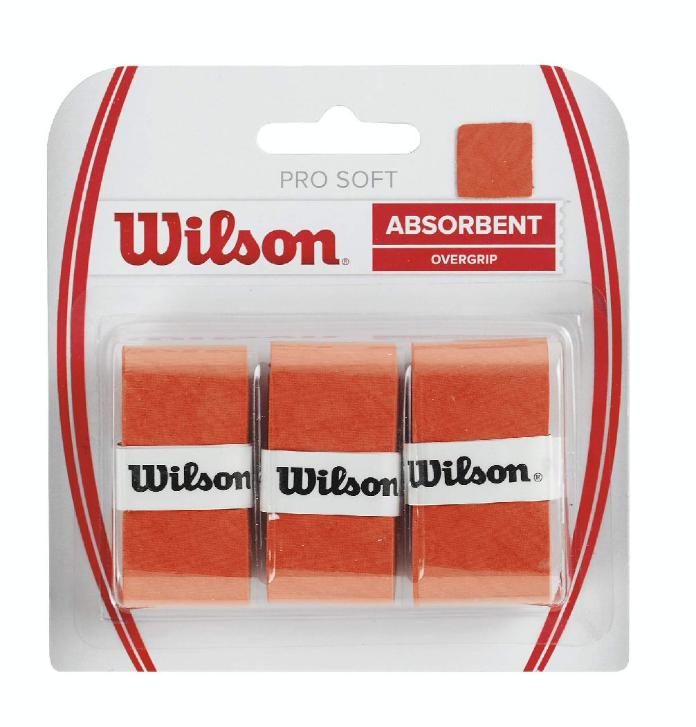 Wilson Overgrip Pro Soft 0.55mm orange 3er