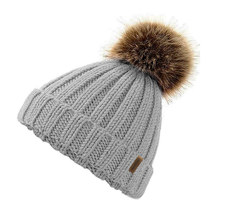 Twinkle Kid Reflektor Mütze Mit Leuchtbommel – Kinder Wintermütze, Reflektierend, 50% Schurwolle