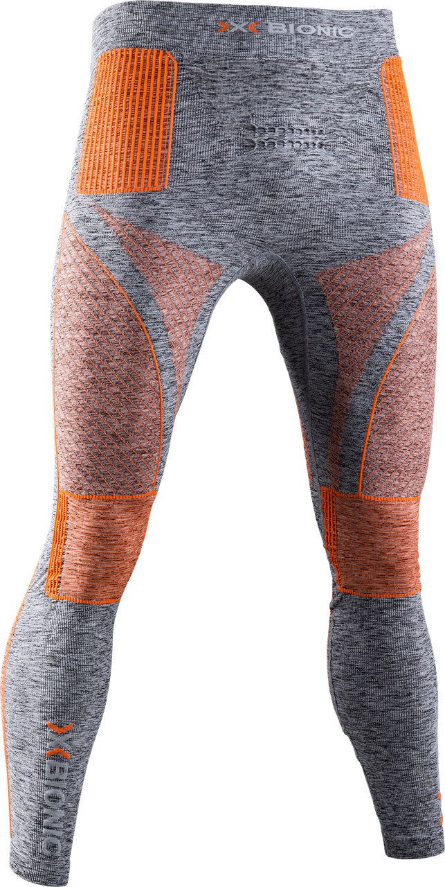 X-Bionic Funktionshose Energy Accumulator 4.0 Melange Pant Lang (Wintersport) grau/orange Herren, Größe: M