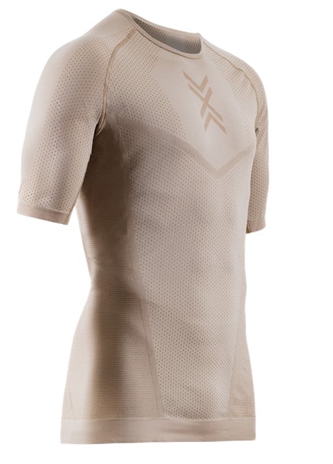 X-Bionic Laufshirt Xceed Ride Run Shirt (optimale Thermoregulation) sandbraun Herren