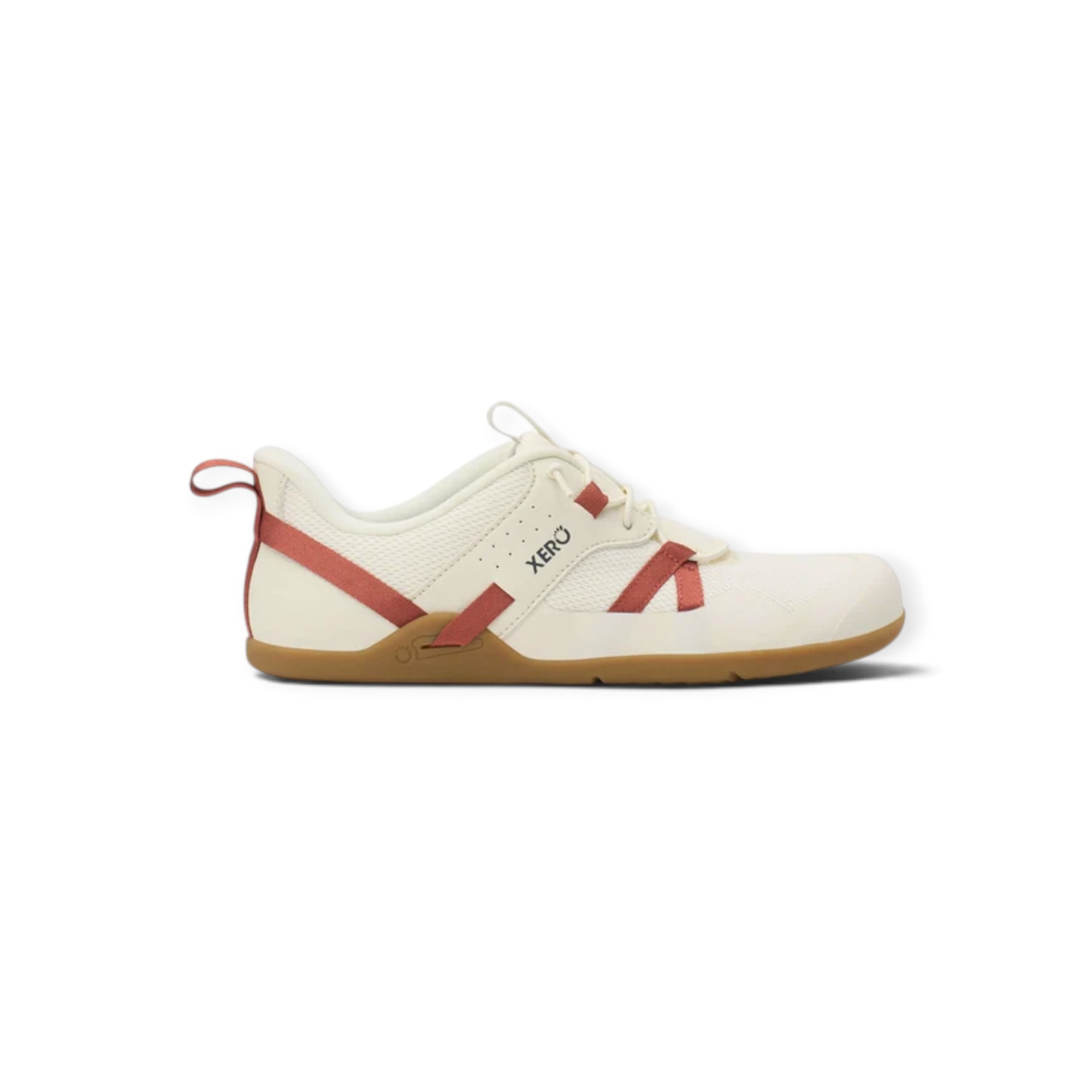 Xero Shoes Minimal-Travelschuhe Prio Coast (Barfussschuhe, breite Passform, Zero Drop) beige/rot Damen, Größe Euro (US): 40 (9,5) Image