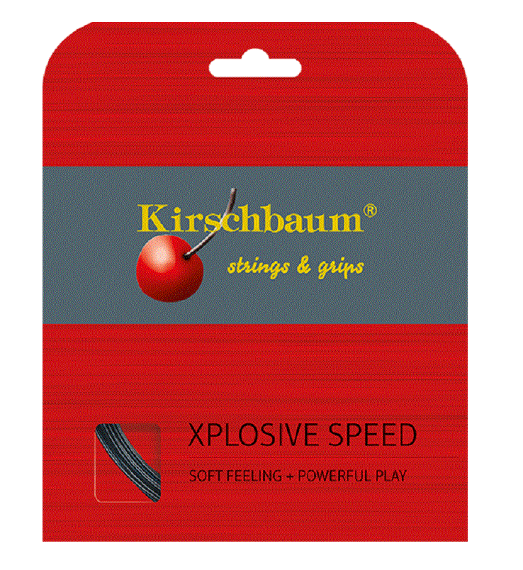 Kirschbaum Tennissaite Xplosive Speed (Spielgefühl+Power) schwarz 12m Set
