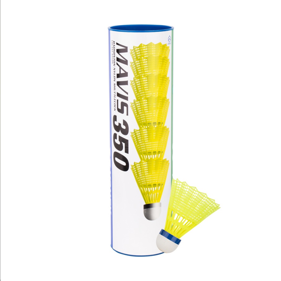 Yonex Badmintonbälle Mavis 350 Nylon gelb Dose 6er, Geschwindigkeit: schnell Image