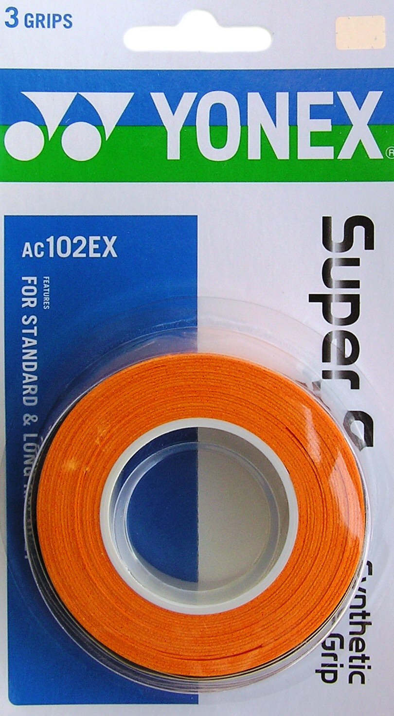 3 pack in Orange Yonex Super Grap Tennis Overgrip Color 