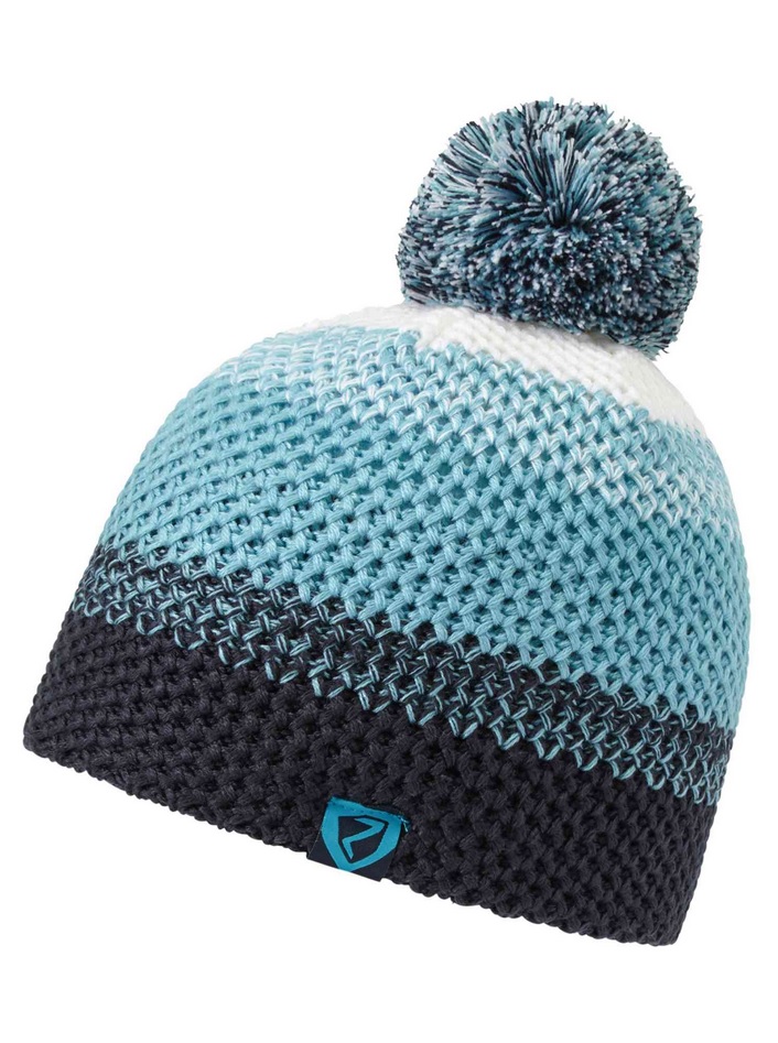 Ziener Damen Strickmütze „Ixia“, Mit Fleece-Futter & Bommel, Aus Recyceltem Material – Warm & Stylisch