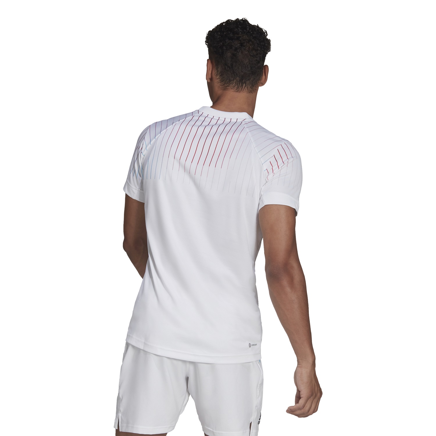 Herren Bekleidung T-Shirts Kurzarm T-Shirts adidas Synthetik Melbourne Tennis Freelift Printed T-Shirt in Weiß für Herren 