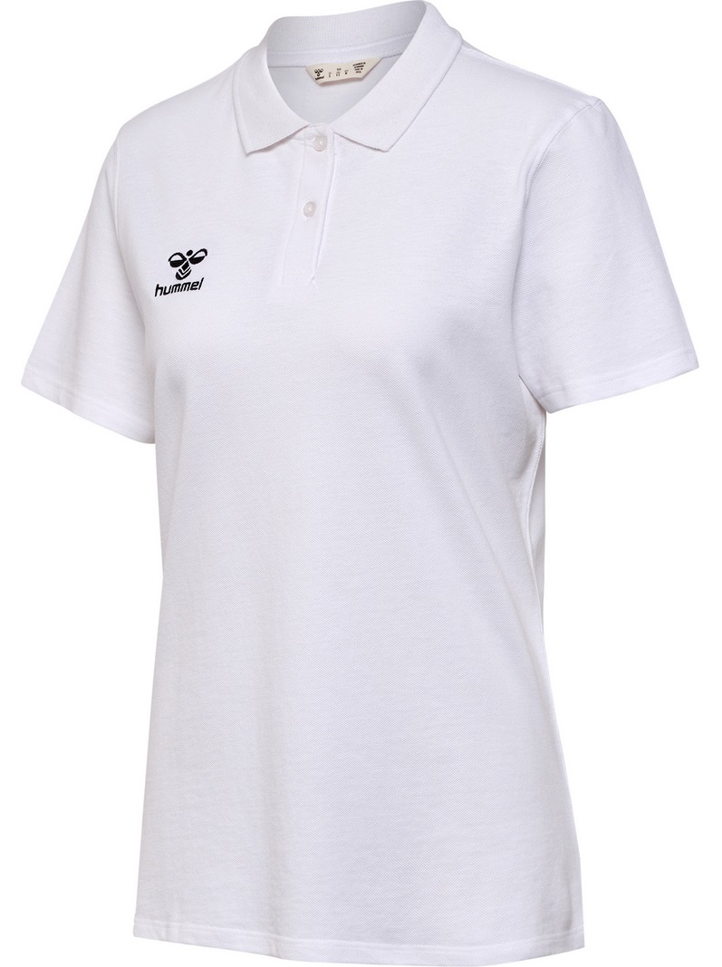 hummel Sport/Freizeit-Polo hmlGO 2.0 (Bio-Baumwolle) Kurzarm weiss Damen