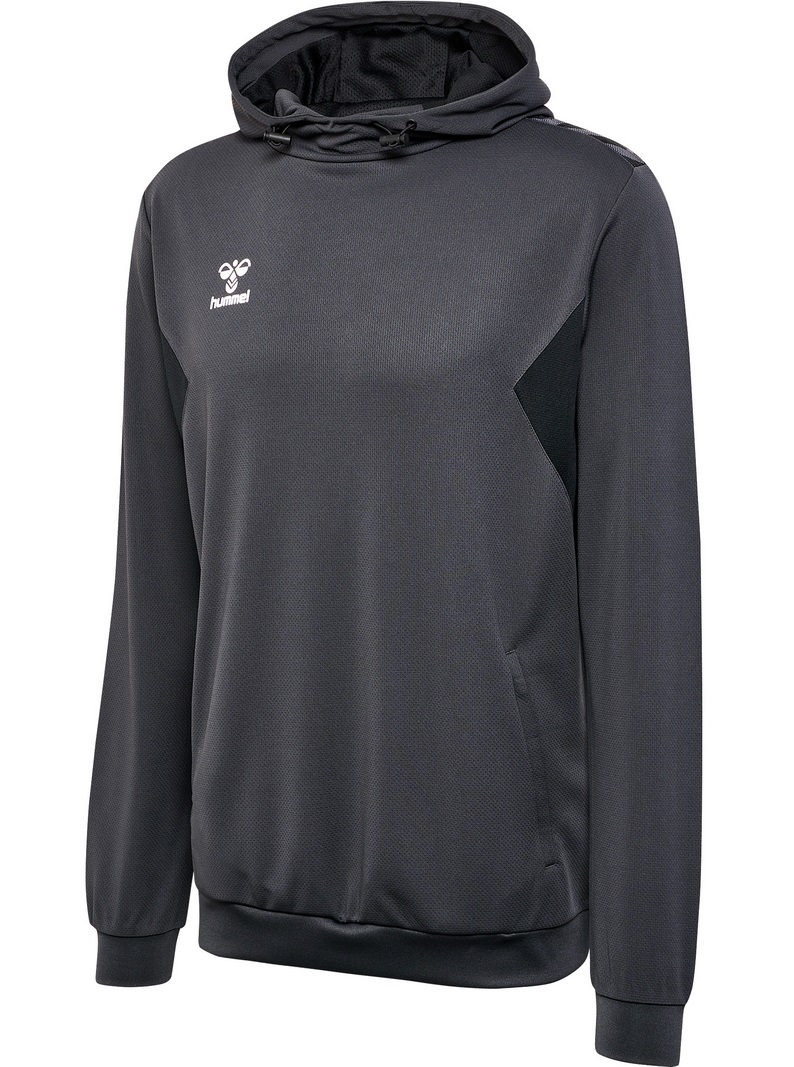 Hummel Auth Charge Turtle Neck - Maglione A Collo Alto Uomo - Nero - Ideale Per Allenamenti Outdoor E Sport Di Squadra - Con Foro Per Il Pollice E Strisce A Contrasto