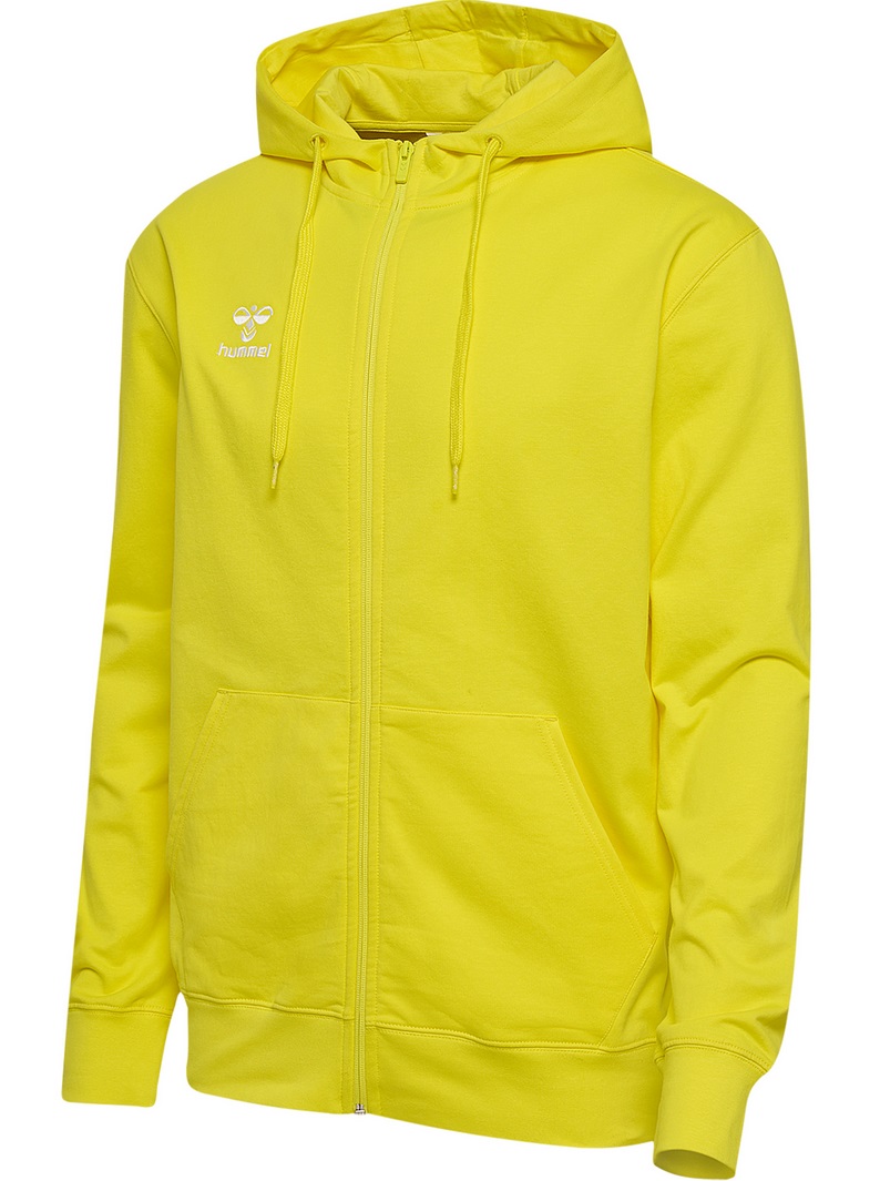 hummel Kapuzenpullover hmlGO 2.0 Full-Zip Hoodie (weicher Sweatstoff) gelb Herren