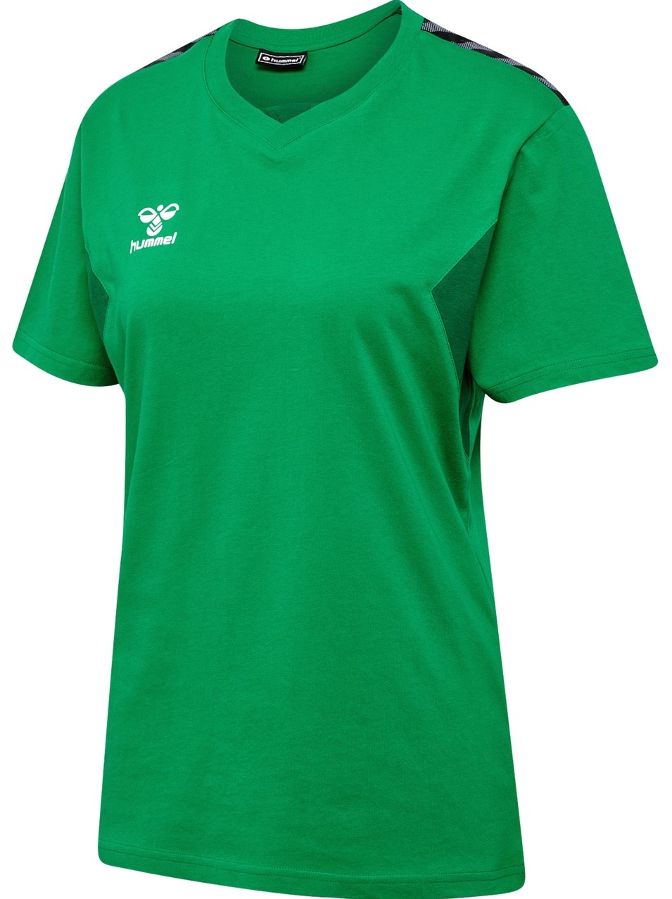 hummel Sport-Shirt hmlAUTHENTIC CO (100% Baumwolle) Kurzarm grün Damen