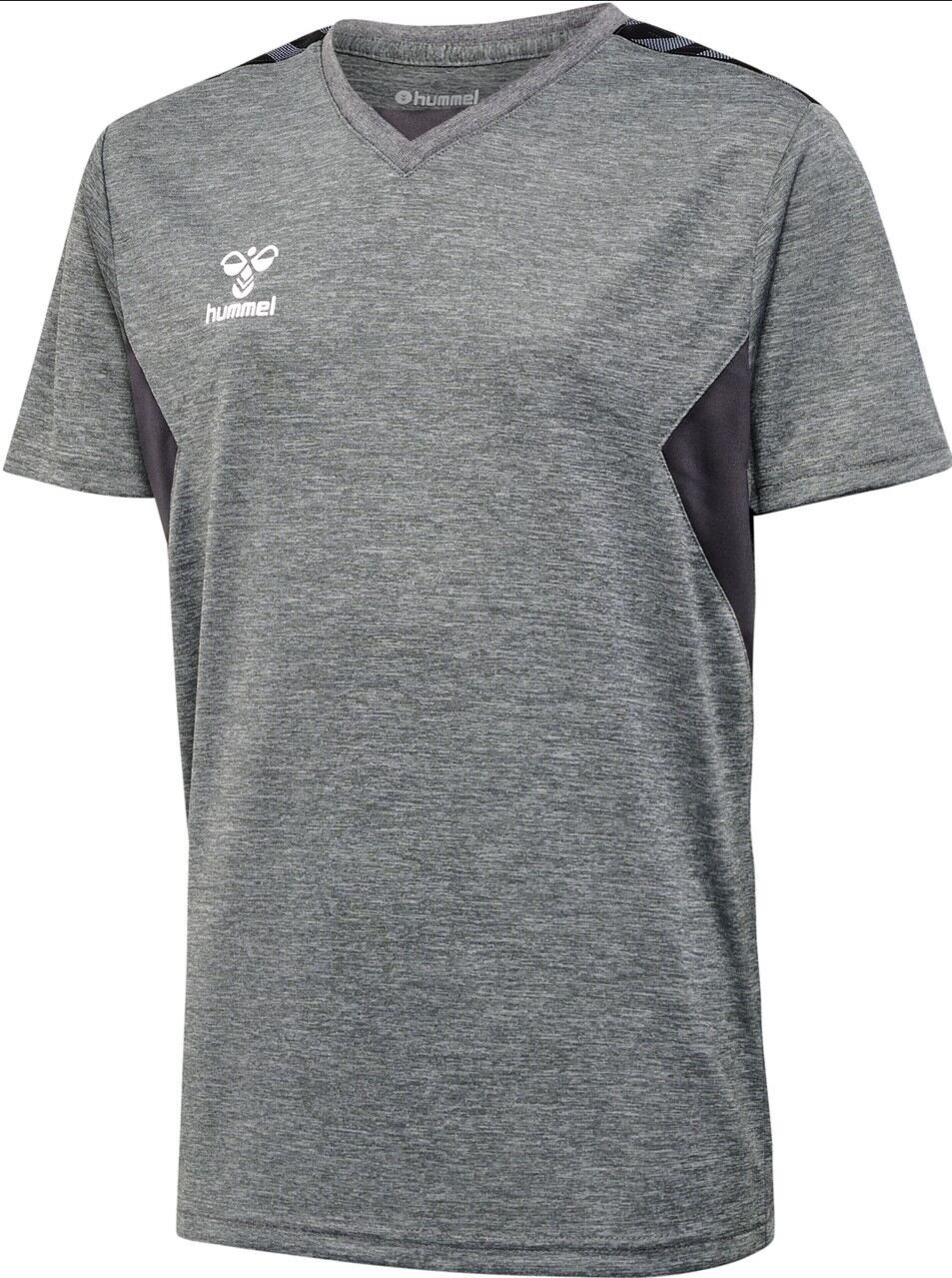 hummel Sport-Tshirt hmlAUTHENTIC Jersey (100% Polyester) Kurzarm grau Kinder