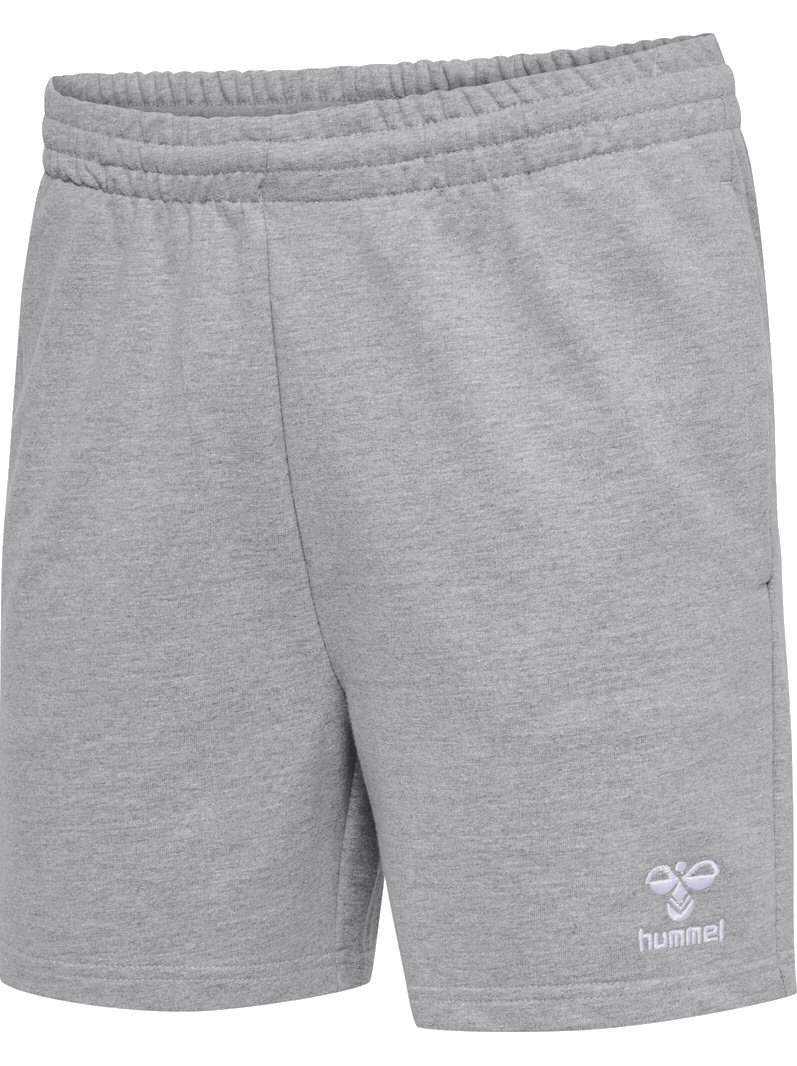hummel Freizeithose hmlGO 2.0 Sweatshorts (Bio-Baumwolle) kurz grau Damen