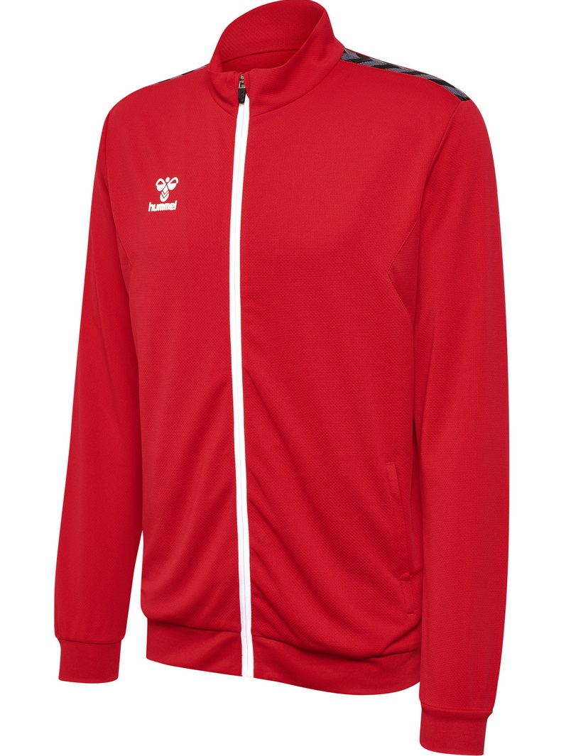 hummel Sport-Trainingsjacke hmlAUTHENTIC PL Full-Zip (100% Polyester) rot Herren