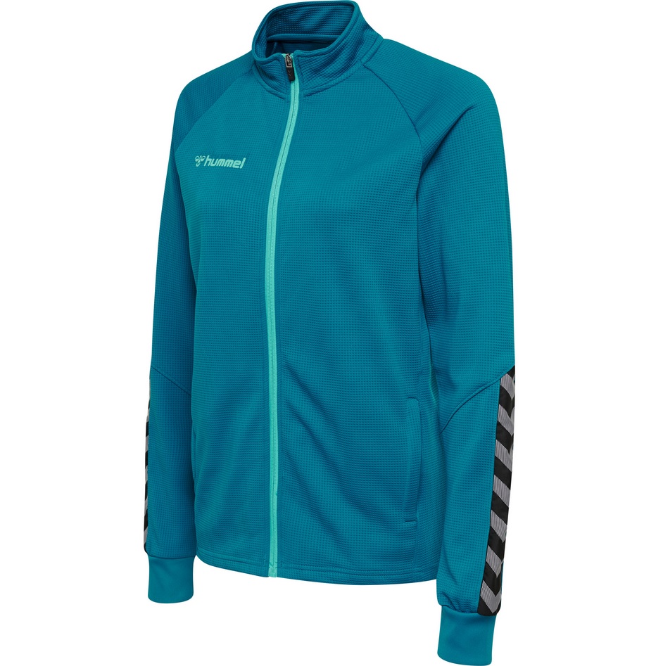 Hummel Hmlauthentic Reißverschluss Jacke Damen – Kapuze, Seitliche Taschen, Aus Recyceltem Polyester