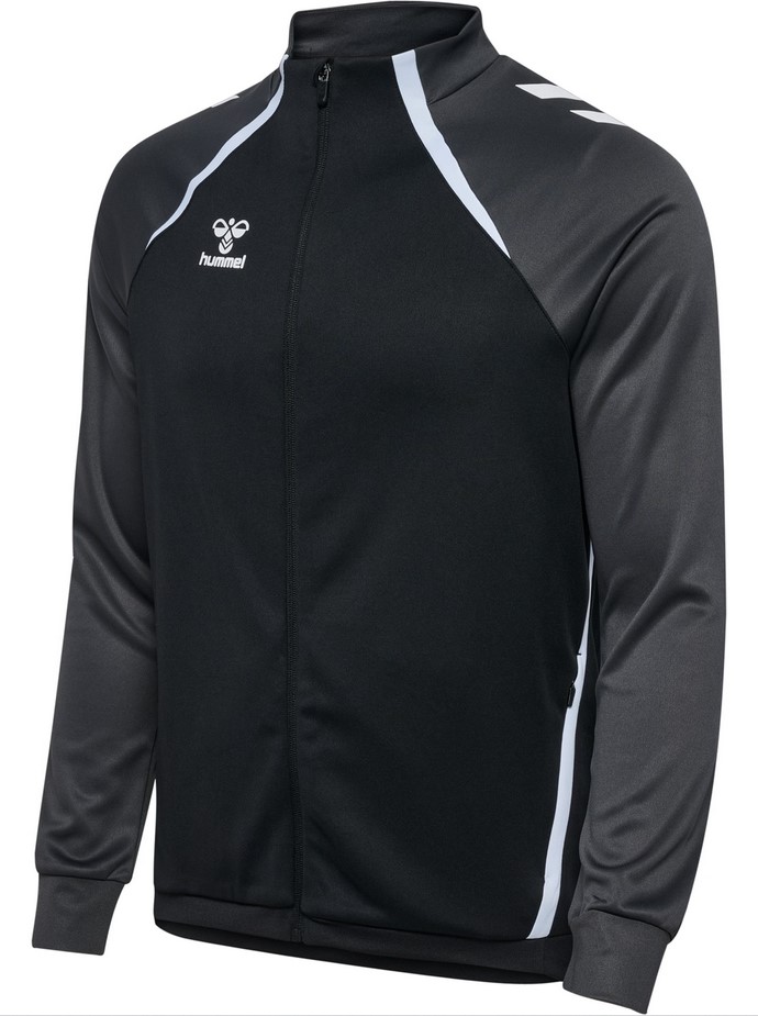 hummel Trainingsjacke hmlLEAD 2.0 Track Zip (hohe Atmungsaktivität) schwarz/asphaltgrau Herren