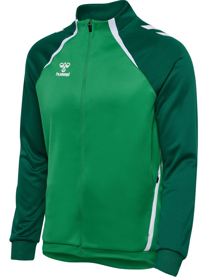 hummel Trainingsjacke hmlLEAD 2.0 Track Zip (hohe Atmungsaktivität) grün Herren