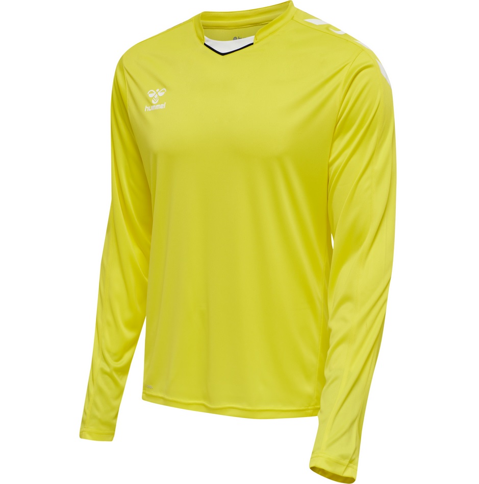hummel Sport-Langarmshirt hmlCORE XK Poly Jersey (Interlock-Stoff) gelb Herren