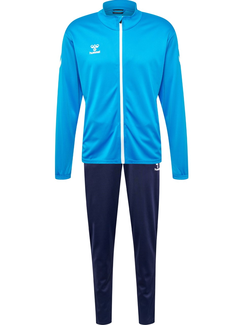 hummel Trainingsanzug hmlPROMO Suit (Jacke und Hose) hellblau/marineblau Herren