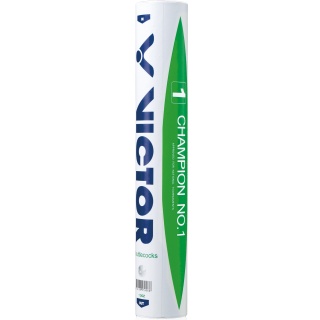 Victor Badmintonbälle Champion No.1 Naturfeder weiss Dose 12er