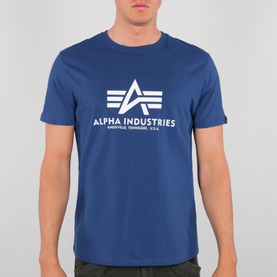 Alpha Industries Tshirt Basic (Baumwolle) NASA blau Herren