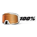100% Skibrille Valnor Amber Lens weiss - 1 Brille