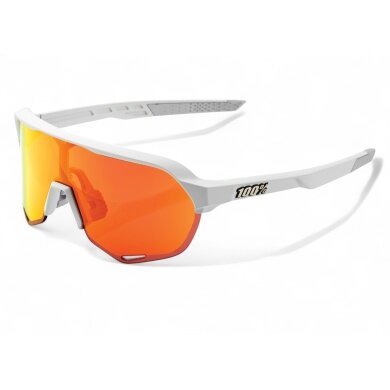 100% Sport Sonnenbrille S2 HiPER Mirror Lens weiss - 1 Brille mit Hardcase